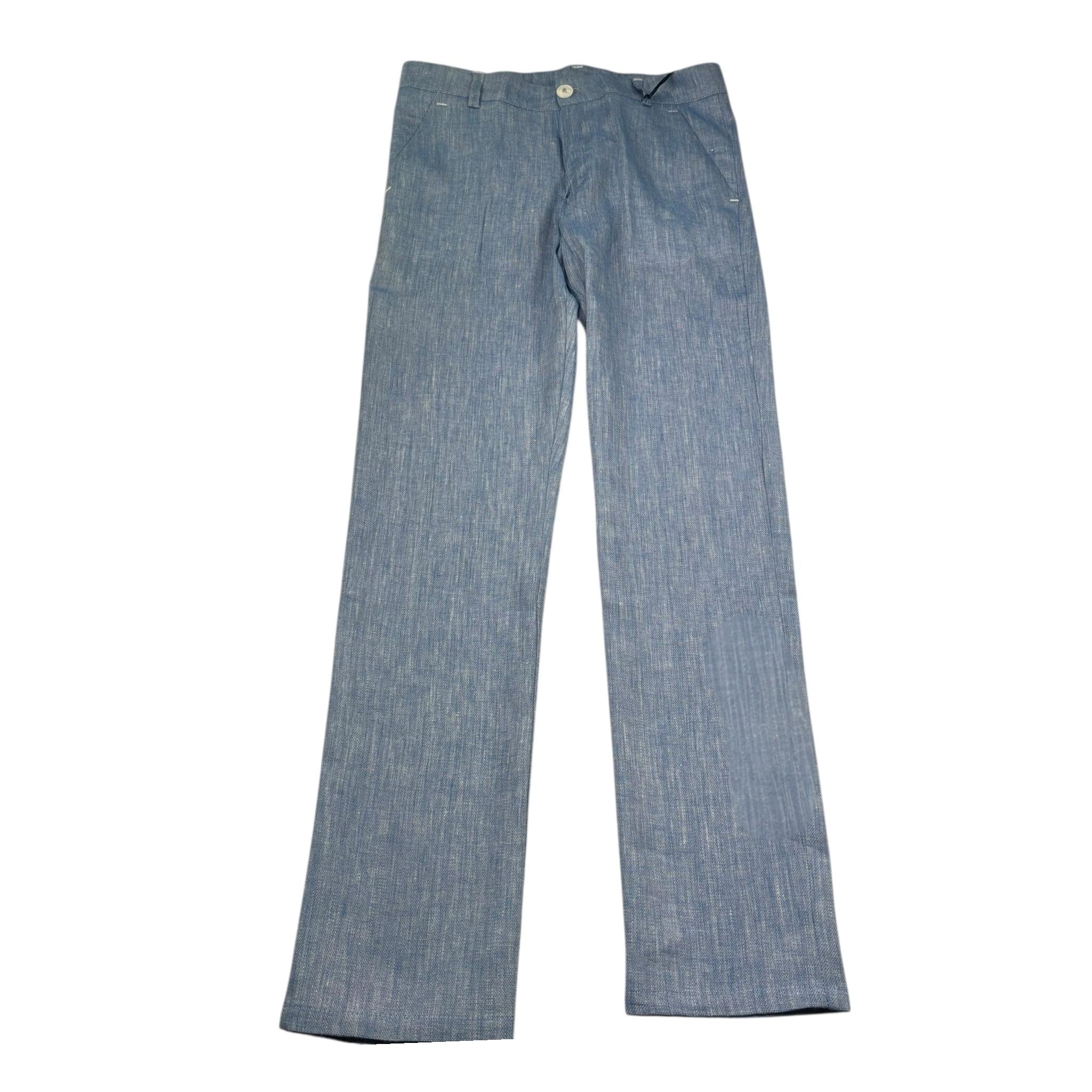 Manuel & Frank Pantalone Tinta Unita con Girovita Regolabile per Bambino MF1394R AZZURRO MANUEL & FRANK 