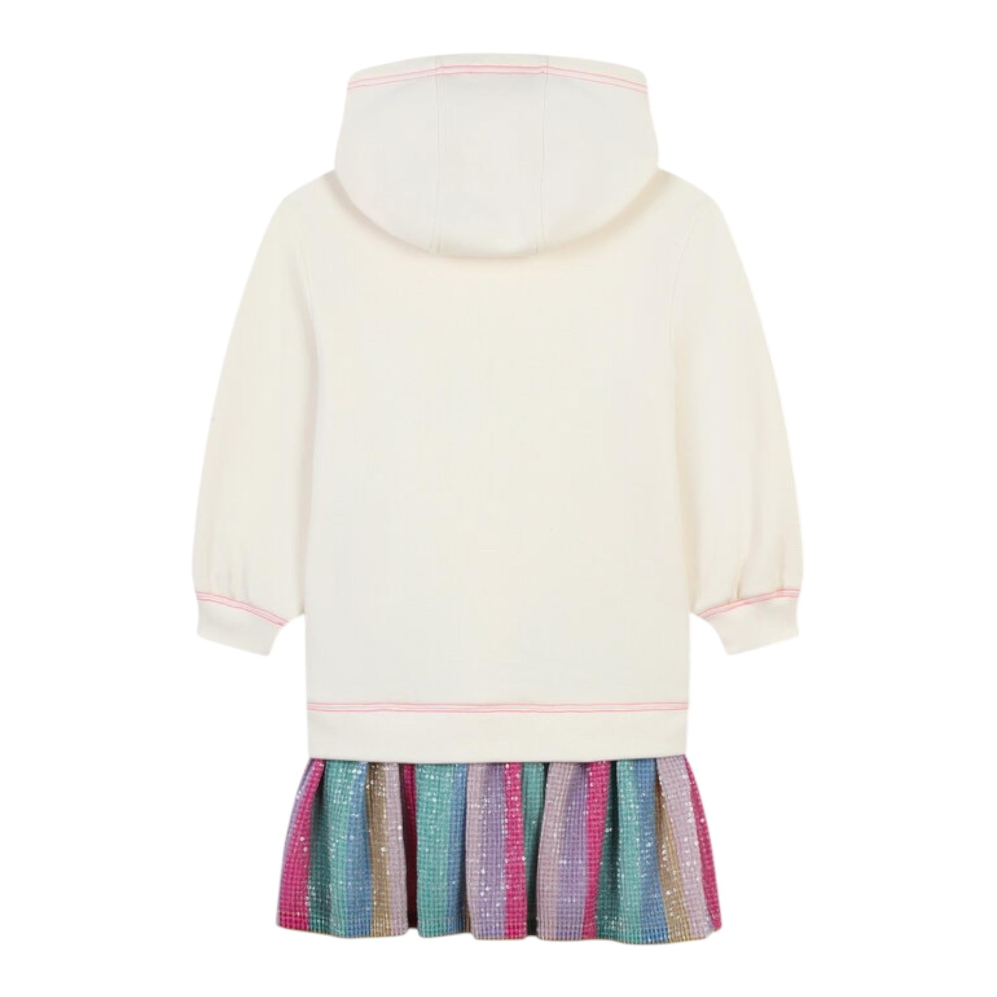 BillIEBLUSH abito modello felpa tinta unita con paillettes Panna per Neonata U20502 PANNA BillIEBLUSH 