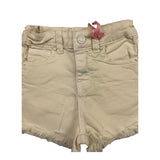 Vicolo Short Solid Color With Adjustable Waist Cream For Baby Girl