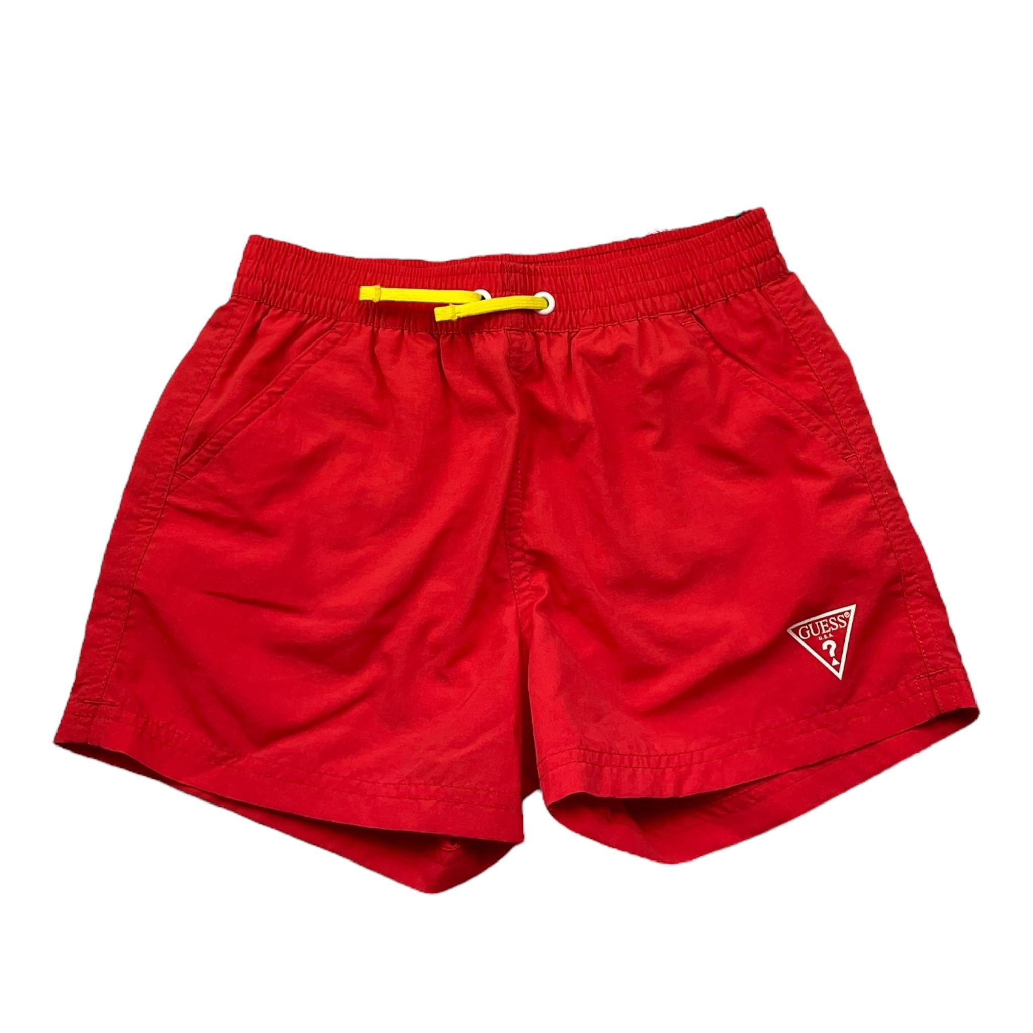 Guess Costume Tinta Unita con Logo per Bambino L92Z04TEL27 ROSSO GUESS 