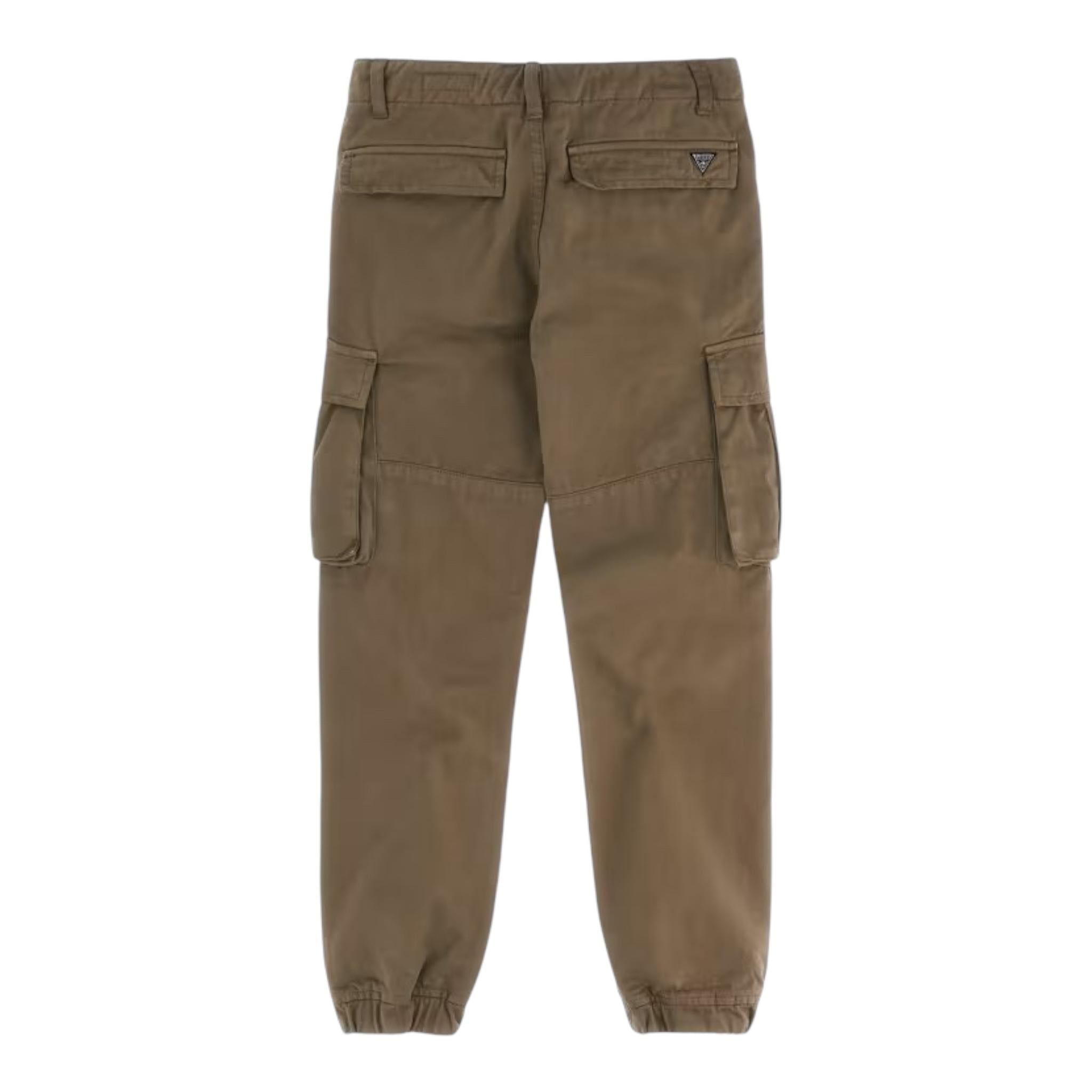 GUESS pantalone tinta unita con tasconi Verde per Bambino L3YB04WE1L0 VERDE GUESS 
