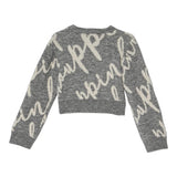 PINKO maglia tinta unita logata girovollo Grigio per Bambina F4PIJGJP019X GRIGIO PINKO 