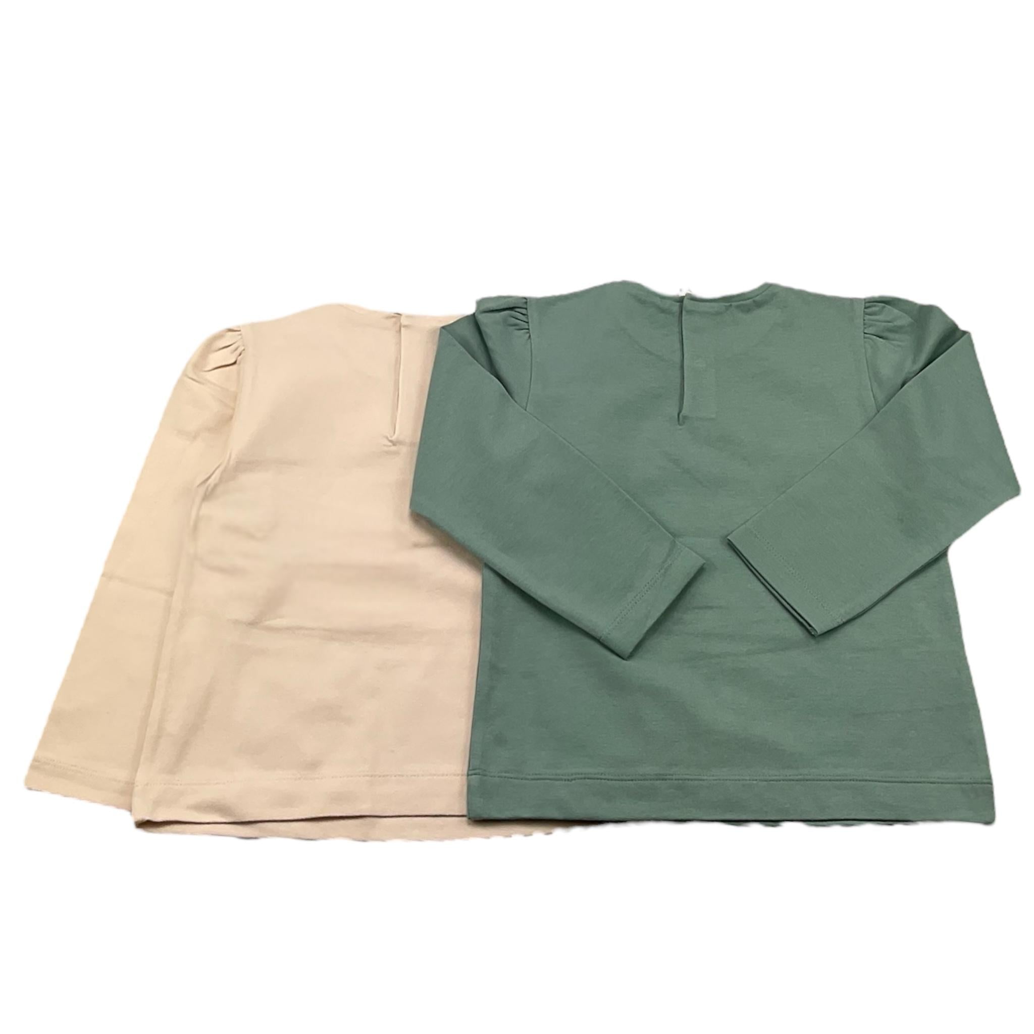 MAYORAL set 2 shirt bicolore Verde/panna per Neonata 2052 VERDE/PANNA MAYORAL 