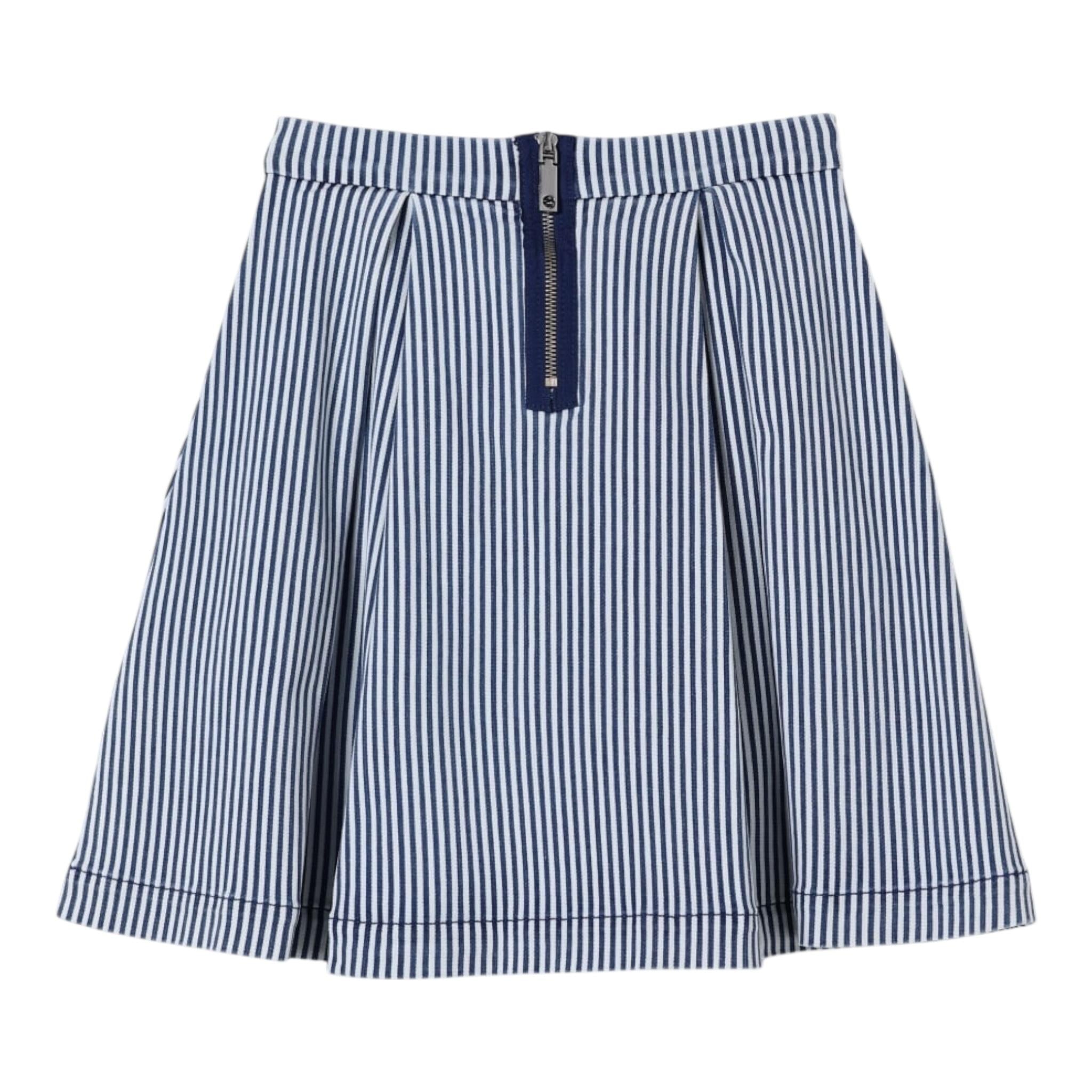 Max&Co. Gonna Bicolore con Fantasia A Righe per Bambina MX0114 BIANCO/AZZURRO MAX&Co. 