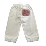 M+E' pantalone tinta unita con elastico in vita Bianco per Neonata UE1088N BIANCO M+E' 