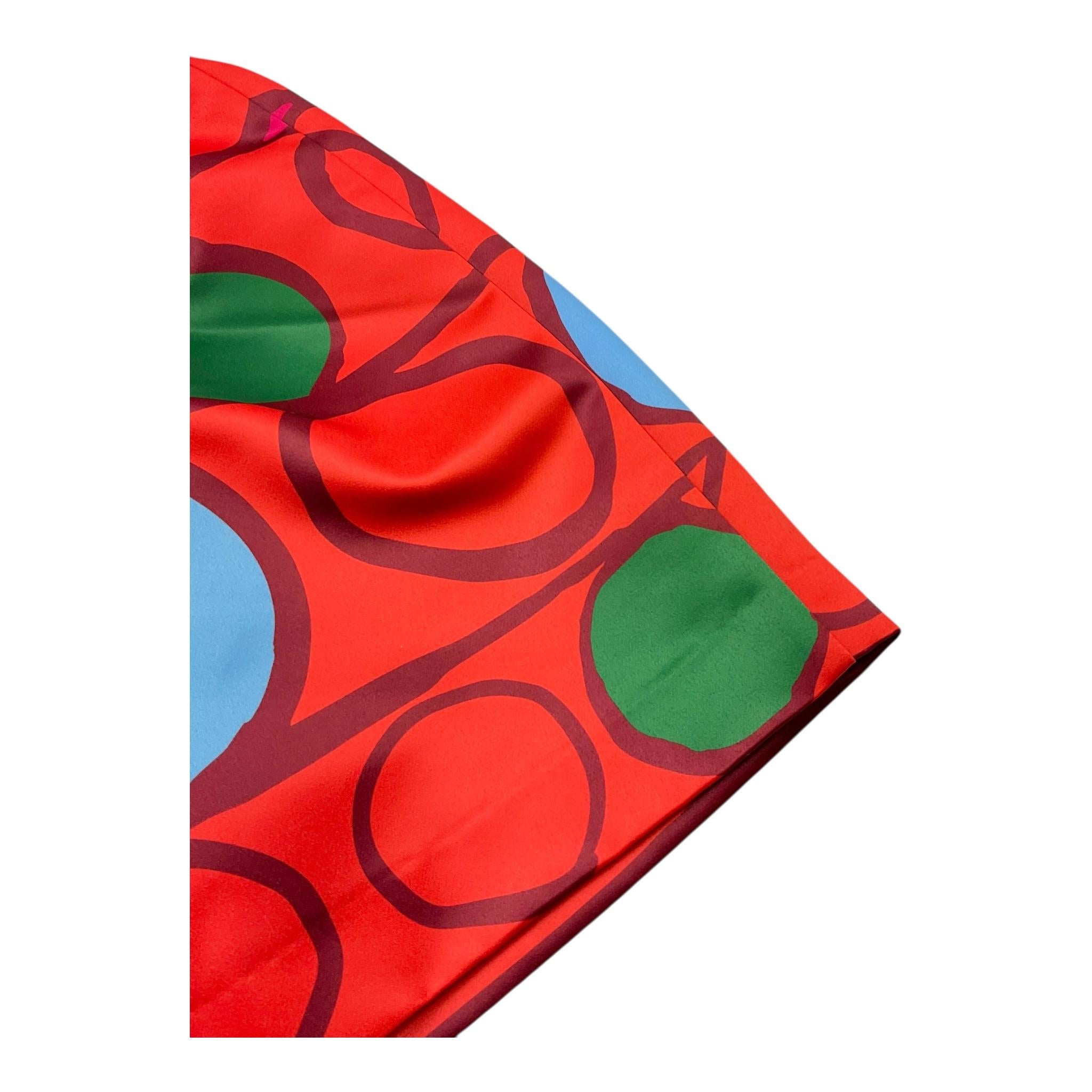 MIMISOL gonna tinta unita con fantasia Rosso per Bambina MFGO147 ROSSO MIMISOL 