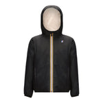 K-WAY giubbino tinta unita con cappuccio Nero per Bambino K6115FWX NERO K-WAY 