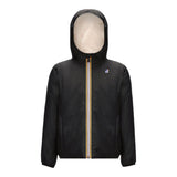 K-WAY giubbino tinta unita con cappuccio Nero per Bambino K6115FWX NERO K-WAY 