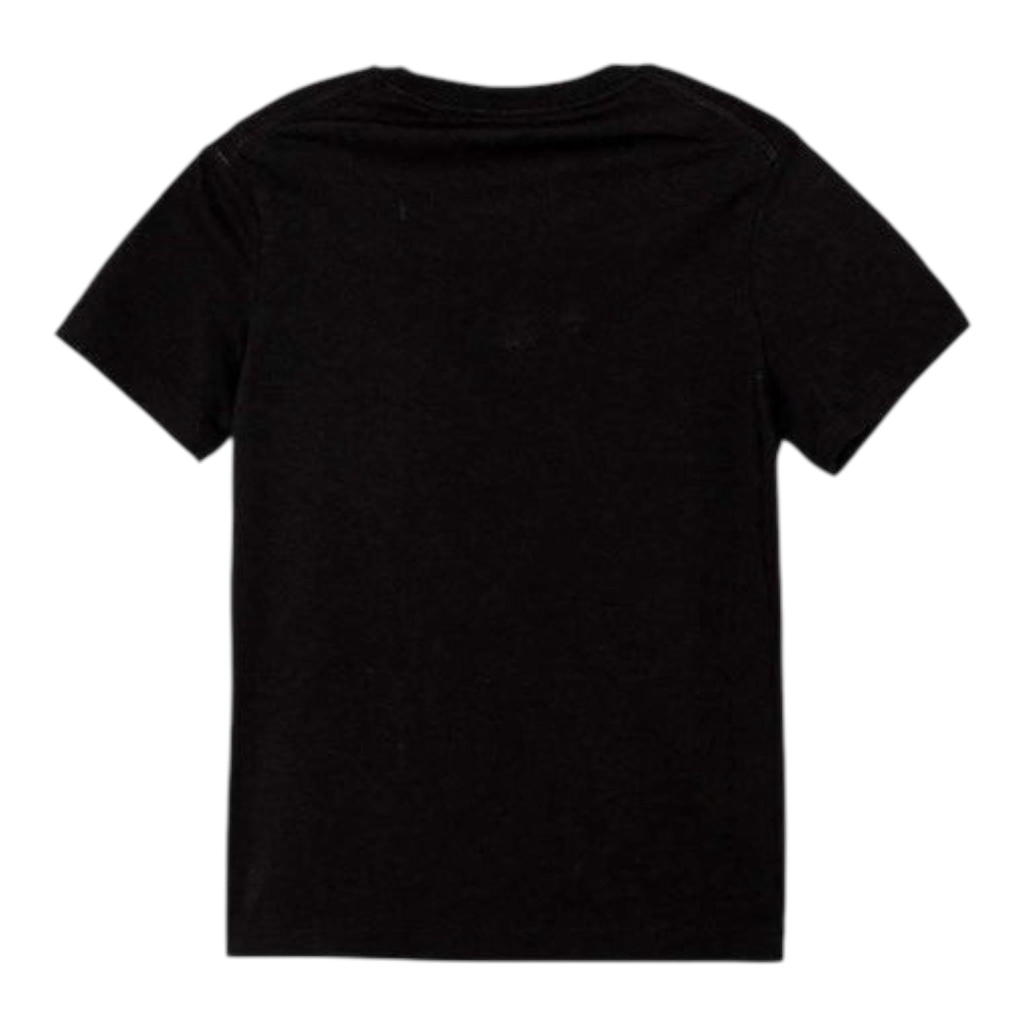 Calvin Klein T-Shirt Girocollo Tinta Unita con Stampa per Bambino IU0IU00676X NERO CALVIN KLEIN 