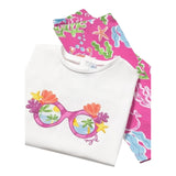 Mayoral Completo 2 Pezzi T-Shirt-Leggins per Neonata 1739 BIANCO/FUXIA MAYORAL 