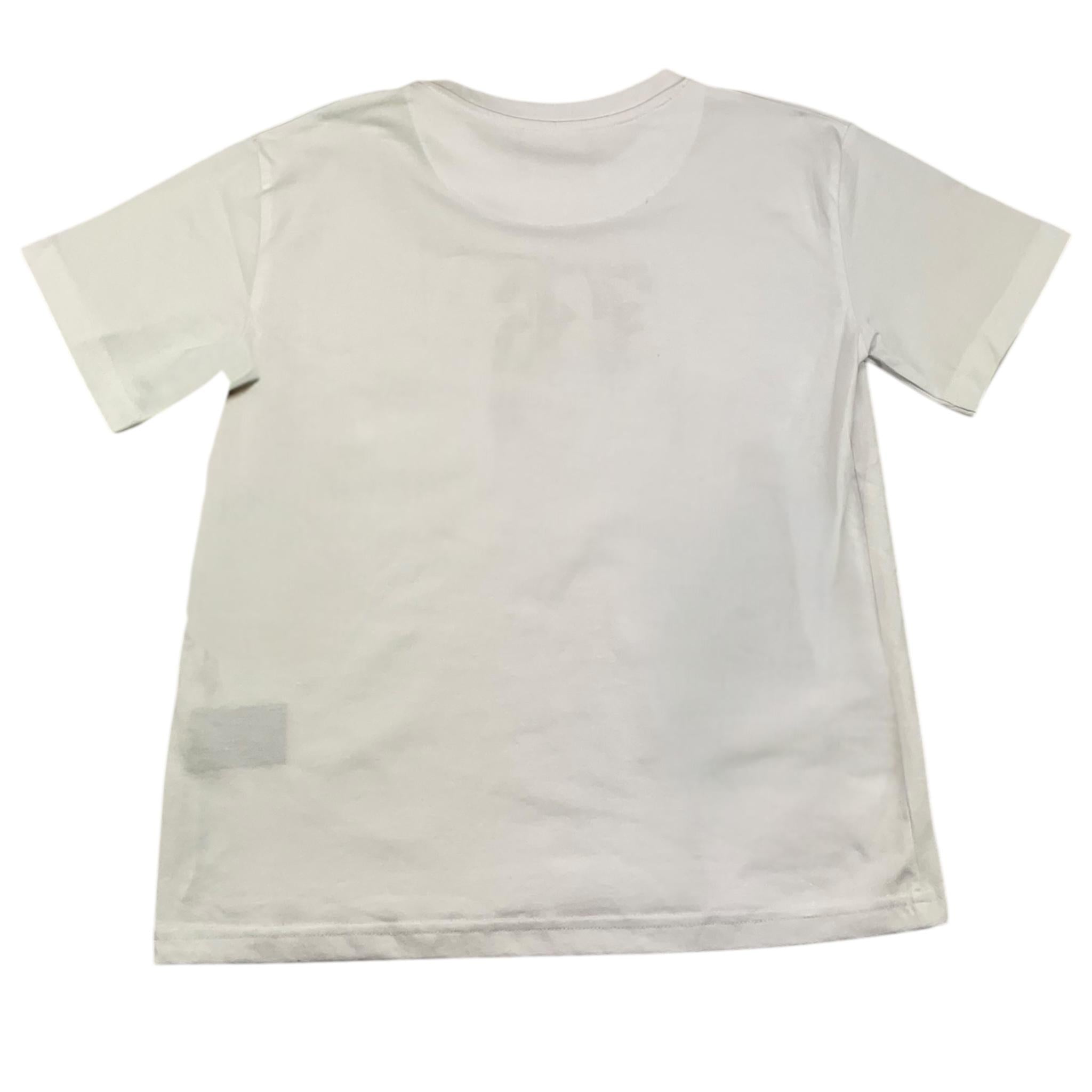 JOHN RICHMOND t-shirt girocollo tinta unita con stampa in contrast Bianco per Bambino RBA25008TS BIANCO JOHN RICHMOND 