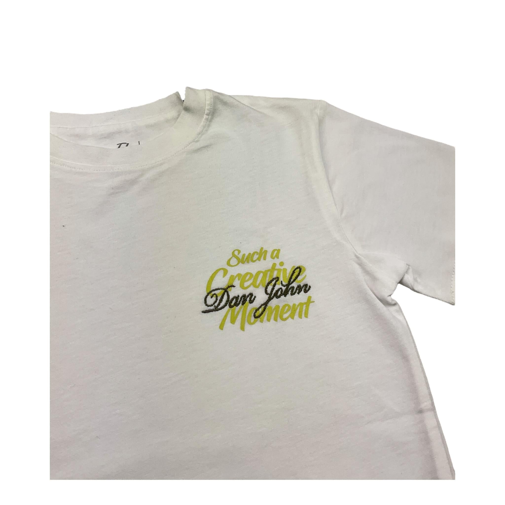 Dan John T-Shirt Girocollo Tinta Unita con Stampa per Bambino TSD5107J BIANCO DAN JOHN 