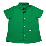 Daniele Alessandrini Camicia Tinta Unita Mezza Manica per Neonato 1296C00224NX VERDE DANIELE ALESSANDRINI 