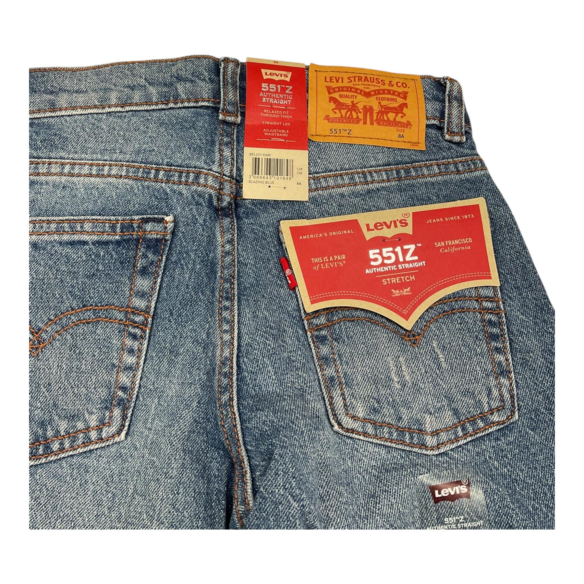 LEVI'S jeans tinta unita con girovita reglabile Blu per Bambino 8EL231 BLU LEVI'S 