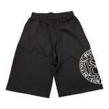 Butnot Bermuda Solid Color Tracksuit With Elastic Waist Black For Boys
