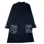 NAIDA abito manica lunga tinta unita con tasche Nero per Bambina NAAB269 NERO NAIDA 