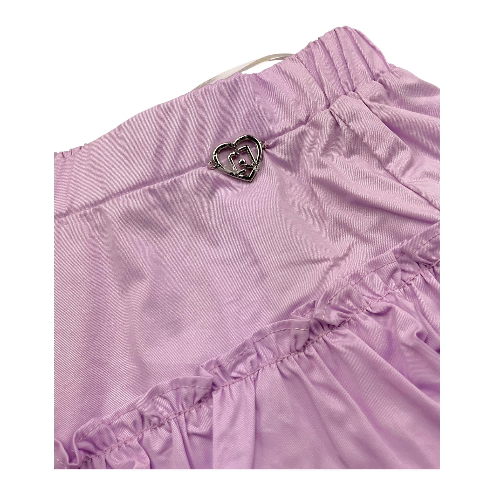 Liu Jo Short Tinta Unita Modello Gonna per Neonata KA5125N LILLA LIU JO 