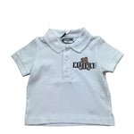 Moschino Polo Mezza Manica Tinta Unita per Neonato MUM04J BIANCO MOSCHINO 