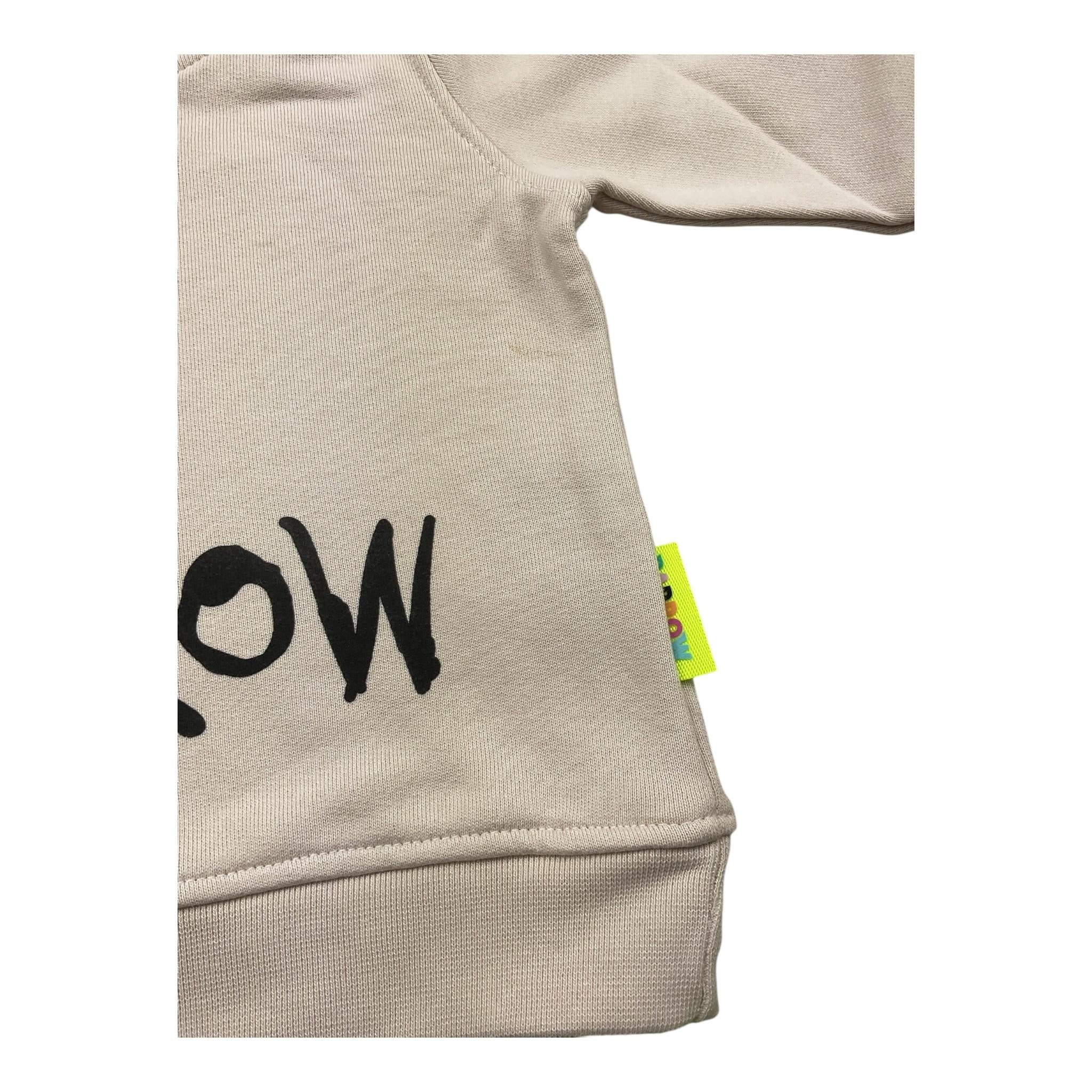 BARROW KIDS felpa chiusa con cappuccio tinta unita con logo Beige per Neonato F3BKJUHS073N BEIGE BARROW KIDS 