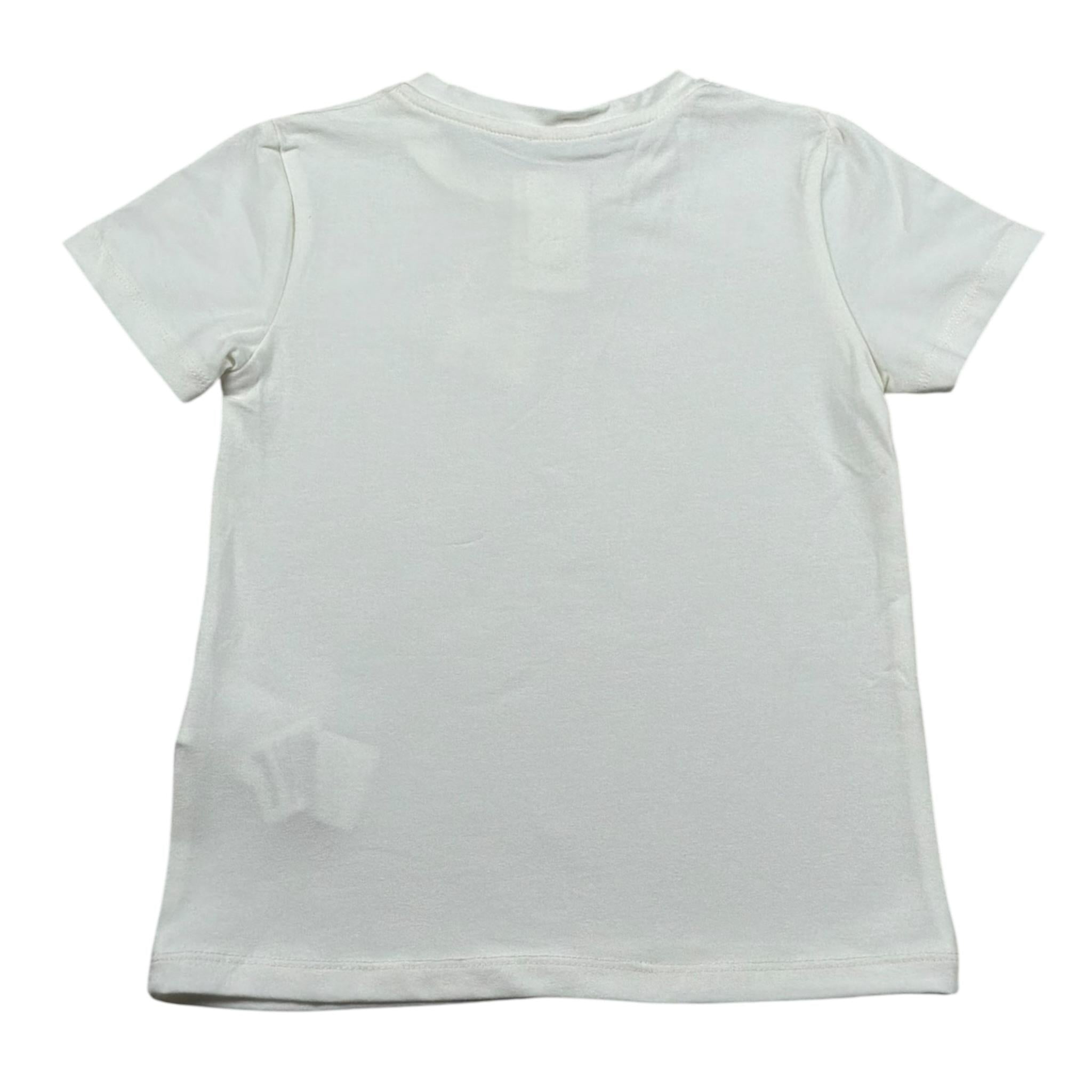 M+E' T-Shirt Girocollo Tinta Unita con Foulard per Bambino UEM0573 PANNA M+E' 