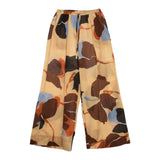 Manila Grace Pantalone Tinta Unita con Fantasia per Bambina 253PMJS25 CAMMELLO MANILA GRACE 