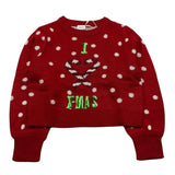 NAME IT maglia girocollo fantasia natalizia Rosso per Bambina 13224453 ROSSO NAME IT 