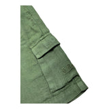 Saint Barth Bermuda Tinta Unita con Elastico In Vita per Bambino LINEN52 VERDE SAINT BARTH 