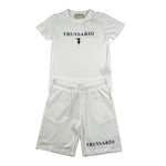 Trussardi Completo 2 Pezzi T-Shirt-Bermuda Tinta Unita per Bambino TBP26010CJ BIANCO TRUSSARDI 