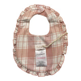 NANAN bavetta bicolore con stampa scozzese Bianco/rosa per Neonata I24499R BIANCO/ROSA NANAN 