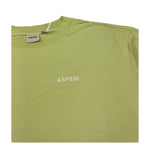 Aspesi T-Shirt Girocollo Tinta Unita con Logo per Bambina S25029TSM7038 VERDE ASPESI 