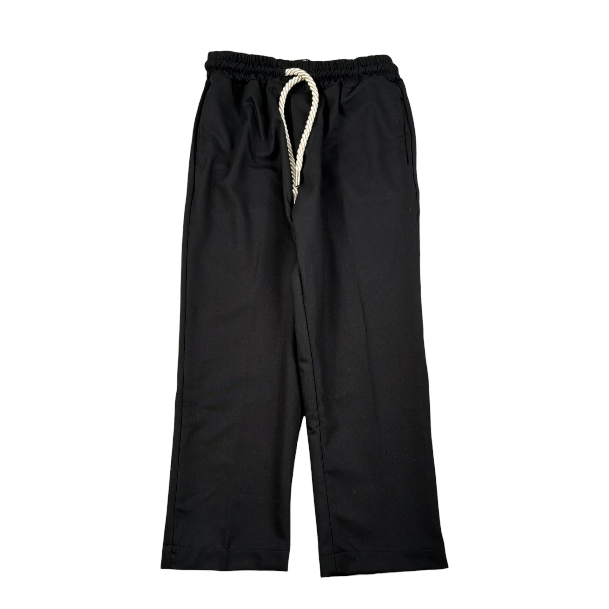 Duepuntozero Pantalone Tinta Unita con Elastico In Vita per Bambino PTB025 NERO DUEPUNTOZERO 