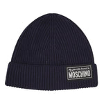 MOSCHINO cappelli tinta unita con stampa logo Blu per Bambina HUXO2I BLU MOSCHINO 