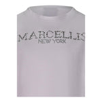 Marc Ellis T-Shirt Tinta Unita con Stampa per Bambina JMJTS01208 BIANCO MARC ELLIS 