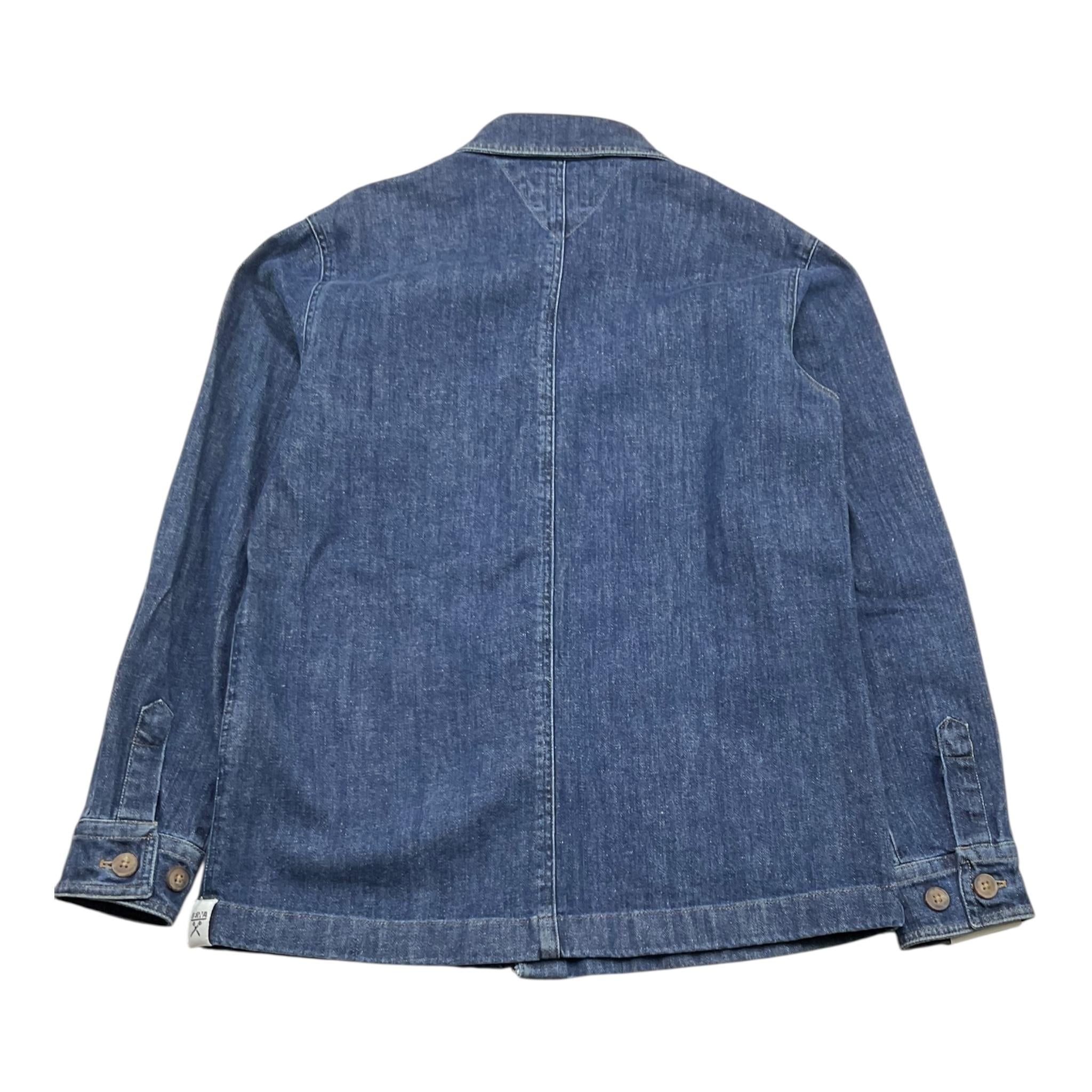 Berna Camicia In Denim Tinta Unita con Bottoni per Bambino 23099 BLU BERNA 