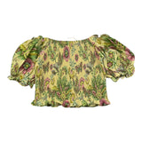 Fun &amp; Fun Top Half Sleeve Green Fantasy Print for Girls