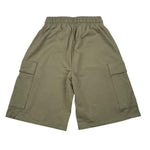 Please Bermuda In Felpa Tinta Unita per Bambino RE12042B72 VERDE PLEASE 