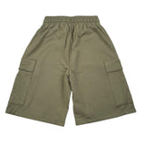 Please Bermuda In Felpa Tinta Unita per Bambino RE12042B72 VERDE PLEASE 