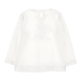 Monnalisa Shirt Girocollo tinta unita con Stampa Bianco per Neonata 39B609 BIANCO MONNALISA 