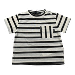 Please T-Shirt Bicolore con Taschino per Bambino MBC5031B71J PANNA PLEASE 