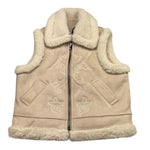 SAINT BARTH giubbino smanicato tinta unita con zip Beige per Bambina HES002 BEIGE SAINT BARTH 