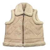 SAINT BARTH giubbino smanicato tinta unita con zip Beige per Bambina HES002 BEIGE SAINT BARTH 