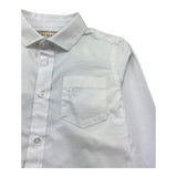 Trussardi Camicia Manica Lunga Tinta Unita con Taschino per Bambino TBP26028CA BIANCO TRUSSARDI 