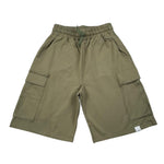 Please Bermuda In Felpa Tinta Unita per Bambino RE12042B72 VERDE PLEASE 