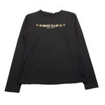 MARC ELLIS shirt girocollo tinta unitacon stampa Nero per Bambina JMJTS12466 NERO MARC ELLIS 