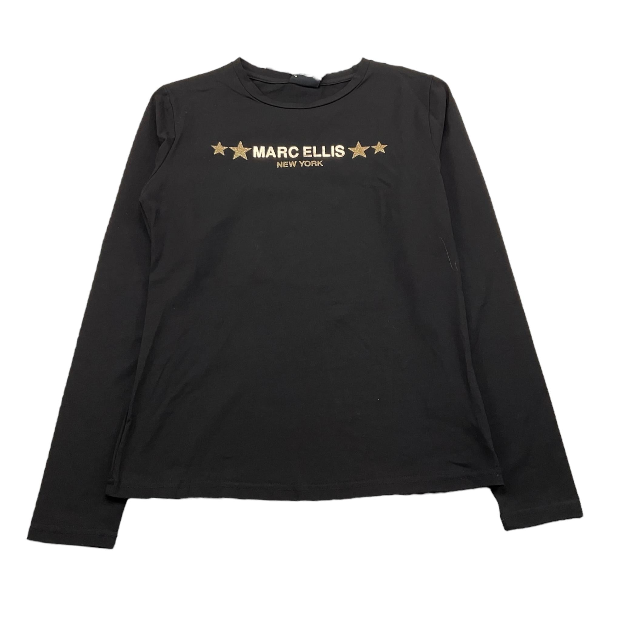 MARC ELLIS shirt girocollo tinta unitacon stampa Nero per Bambina JMJTS12466 NERO MARC ELLIS 