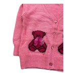 M+E' cardigan tinta unita con ricami Rosa per Neonata UE1014 ROSA M+E' 