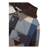 NAME.IT camicia manica lunga fantasia quadri con cappuccio Multicolor per Bambino 13237393 MULTICOLOR NAME.IT 