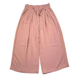 Alice Pi Solid Color Palazzo Pants with Elastic Waist Pink for Girls