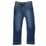Losan Jeans Solid Color with Adjustable Waistband Blue for Newborn