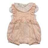 Barcellino Complete Romper-Body Two-Tone White/Pink for Newborn